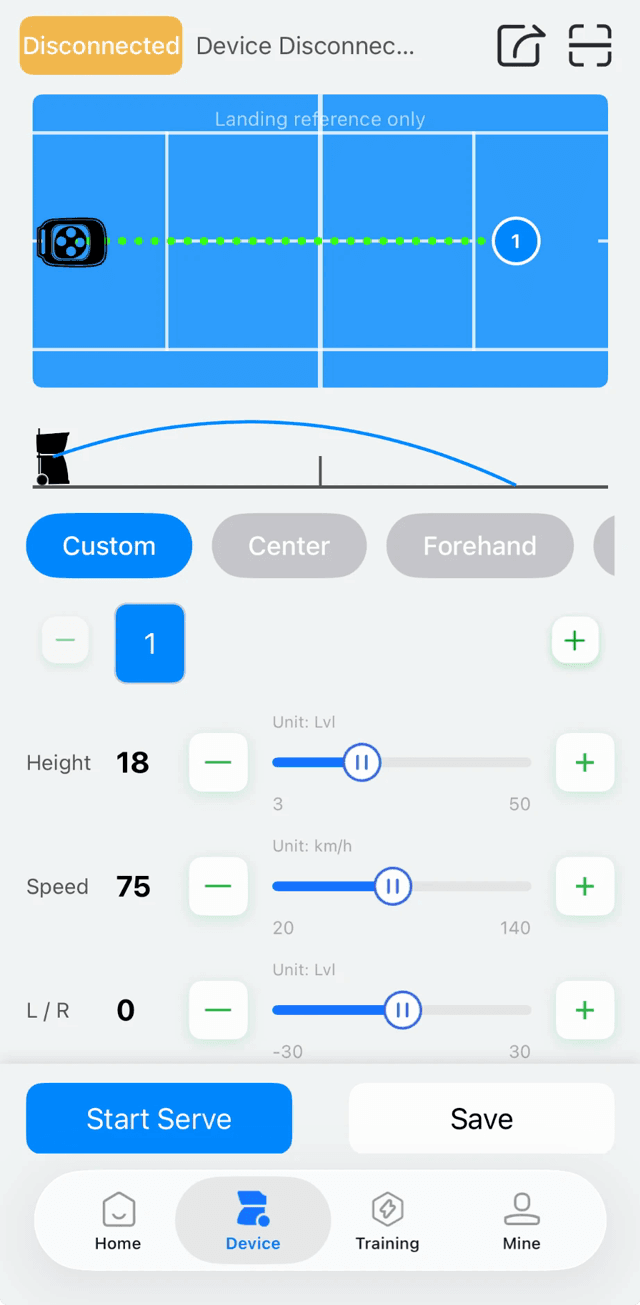 App de Lynx Sports en iPhone